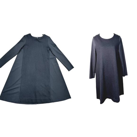 COS  Multi Fabric Wool Panel Long Sleeve Shift Dress  ~ US M - Picture 1 of 6
